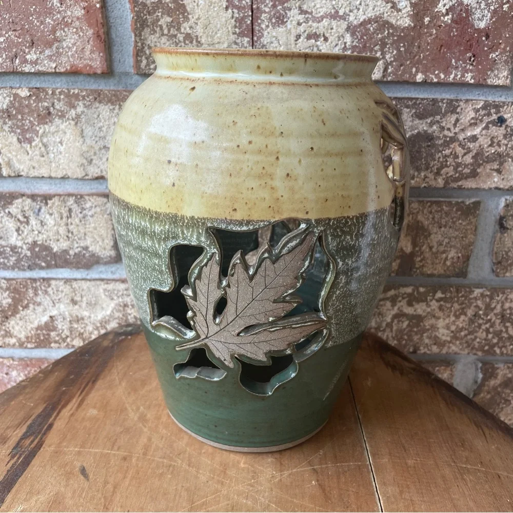 Artisan Pottery Faux Vase Signed by Artist Robert Alewine Gorgeous! - Picture 2 of 6